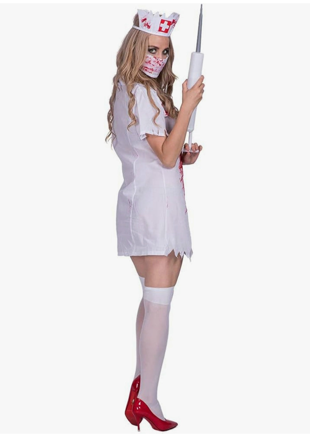 Women's Zombie Nurse Costume – Bloody Nurse Dress Halloween Outfit